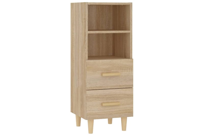 beBasic Senkki Sonoma-tammi 34,5x34x90 cm tekninen puu - Ruskea - Säilytys - Säilytyskalusteet - Senkki