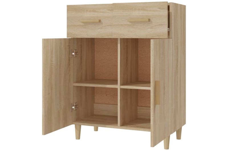 beBasic Senkki Sonoma-tammi 69,5x34x89 cm tekninen puu - Ruskea - Säilytys - Säilytyskalusteet - Senkki