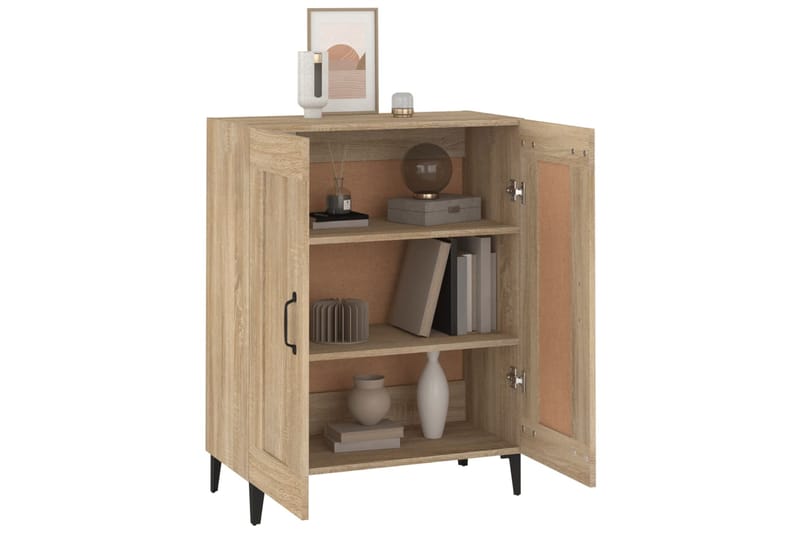 beBasic Senkki Sonoma-tammi 69,5x34x90 cm tekninen puu - Ruskea - Säilytys - Säilytyskalusteet - Senkki