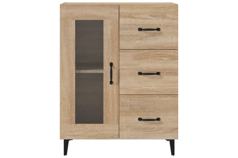 beBasic Senkki Sonoma-tammi 69,5x34x90 cm tekninen puu - Ruskea - Säilytys - Säilytyskalusteet - Lipasto