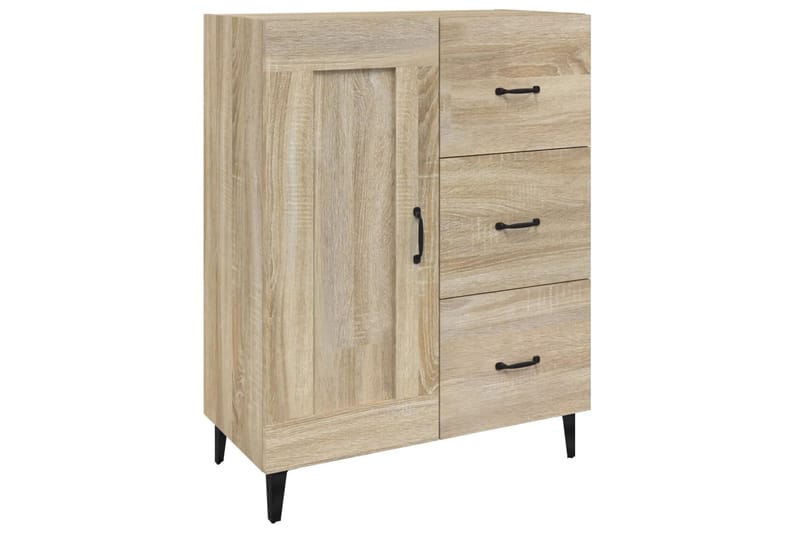 beBasic Senkki Sonoma-tammi 69,5x34x90 cm tekninen puu - Ruskea - Säilytys - Säilytyskalusteet - Lipasto