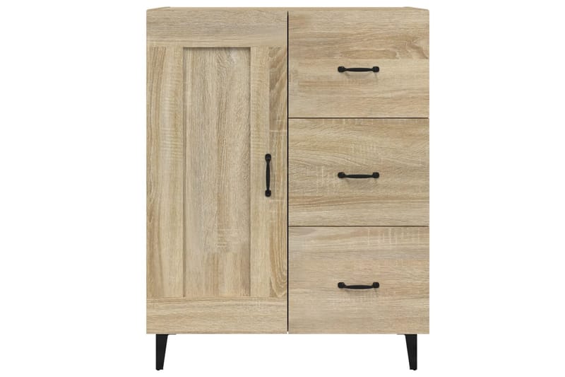 beBasic Senkki Sonoma-tammi 69,5x34x90 cm tekninen puu - Ruskea - Säilytys - Säilytyskalusteet - Lipasto