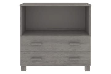 beBasic Senkki vaaleanharmaa 85x35x80 cm täysi mänty - Harmaa - Säilytys - Säilytyskalusteet - Senkki