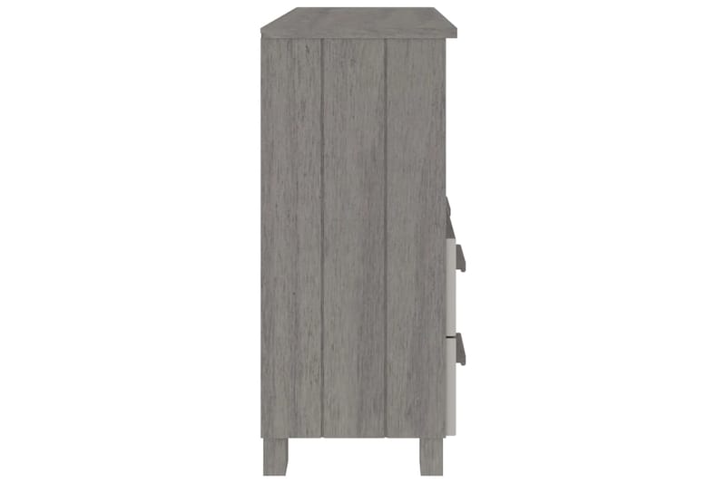 beBasic Senkki vaaleanharmaa 85x35x80 cm täysi mänty - Harmaa - Säilytys - Säilytyskalusteet - Senkki