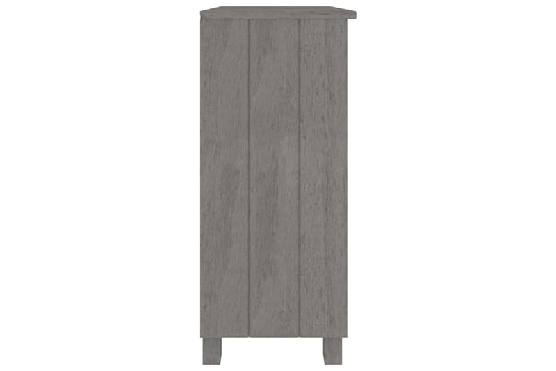 beBasic Senkki vaaleanharmaa 85x35x80 cm täysi mänty - Harmaa - Säilytys - Säilytyskalusteet - Senkki
