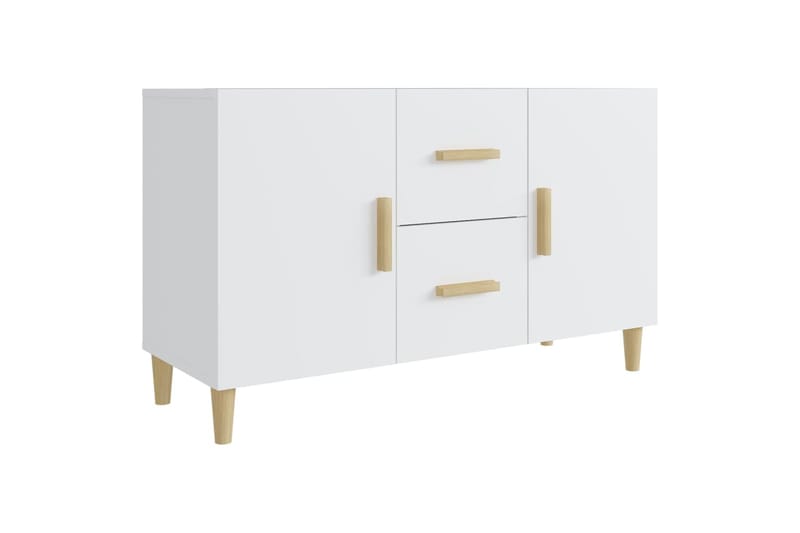 beBasic Senkki valkoinen 100x36x60 cm tekninen puu - Valkoinen - Säilytys - Säilytyskalusteet - Senkki