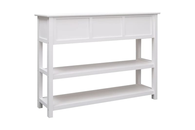 beBasic Senkki valkoinen 108x30x76 cm täysi keisaripuu - Valkoinen - Säilytys - Säilytyskalusteet - Senkki