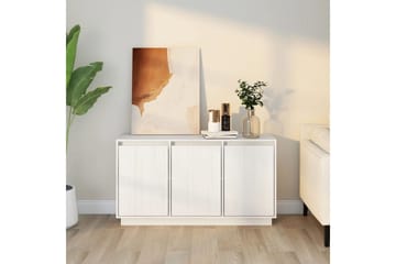 beBasic Senkki valkoinen 111x34x60 cm täysi mänty - Valkoinen - Säilytys - Säilytyskalusteet - Senkki