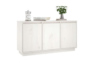 beBasic Senkki valkoinen 111x34x60 cm täysi mänty - Valkoinen - Säilytys - Säilytyskalusteet - Senkki
