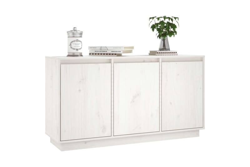 beBasic Senkki valkoinen 111x34x60 cm täysi mänty - Valkoinen - Säilytys - Säilytyskalusteet - Senkki