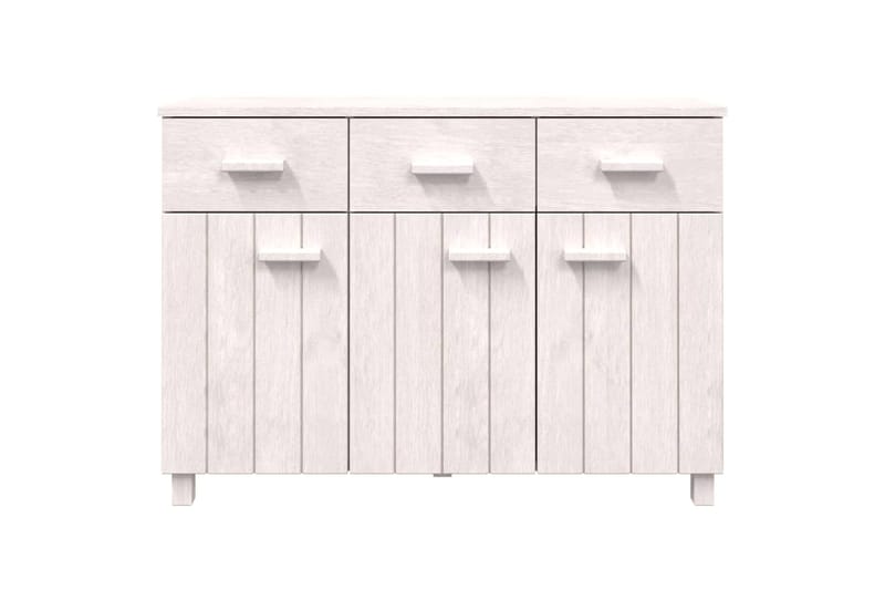 beBasic Senkki valkoinen 113x40x80 cm täysi mänty - Valkoinen - Säilytys - Säilytyskalusteet - Senkki