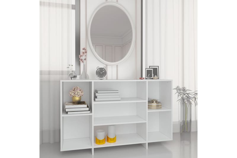 beBasic Senkki valkoinen 120x30x75 cm lastulevy - Valkoinen - Säilytys - Säilytyskalusteet - Senkki