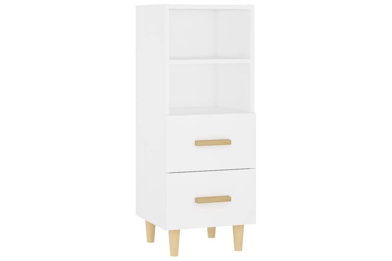 beBasic Senkki valkoinen 34,5x34x90 cm tekninen puu - Valkoinen - Säilytys - Säilytyskalusteet - Senkki