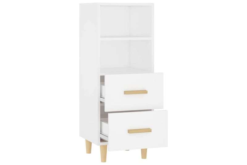 beBasic Senkki valkoinen 34,5x34x90 cm tekninen puu - Valkoinen - Säilytys - Säilytyskalusteet - Senkki