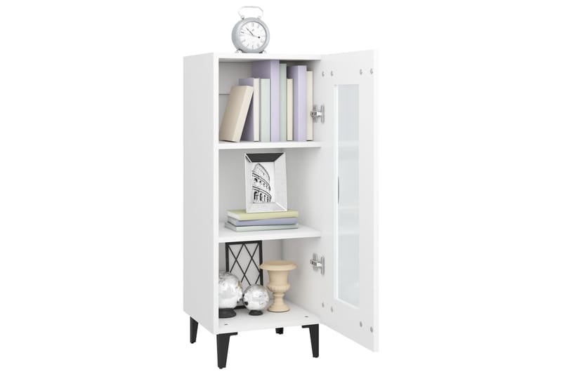 beBasic Senkki valkoinen 34,5x34x90 cm tekninen puu - Valkoinen - Säilytys - Säilytyskalusteet - Senkki