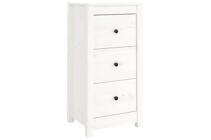 beBasic Senkki valkoinen 40x35x80 cm täysi mänty - Valkoinen - Säilytys - Säilytyskalusteet - Senkki