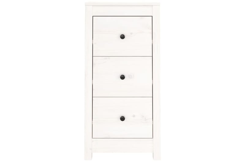 beBasic Senkki valkoinen 40x35x80 cm täysi mänty - Valkoinen - Säilytys - Säilytyskalusteet - Senkki