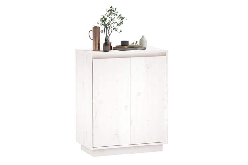 beBasic Senkki valkoinen 60x34x75 cm täysi mänty - Valkoinen - Säilytys - Säilytyskalusteet - Senkki