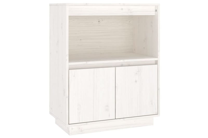 beBasic Senkki valkoinen 60x34x75 cm täysi mänty - Valkoinen - Säilytys - Säilytyskalusteet - Senkki