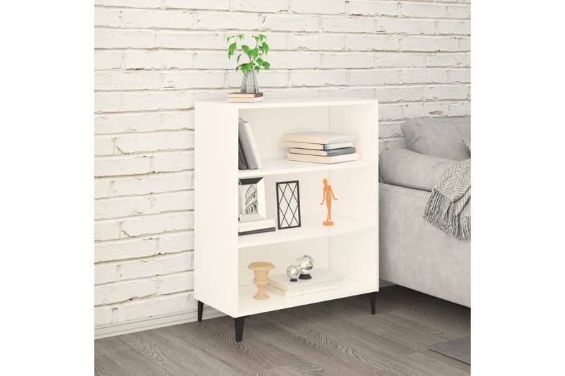 beBasic Senkki valkoinen 69,5x32,5x90 cm tekninen puu - Valkoinen - Säilytys - Säilytyskalusteet - Senkki