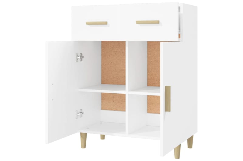 beBasic Senkki valkoinen 69,5x34x89 cm tekninen puu - Valkoinen - Säilytys - Säilytyskalusteet - Senkki