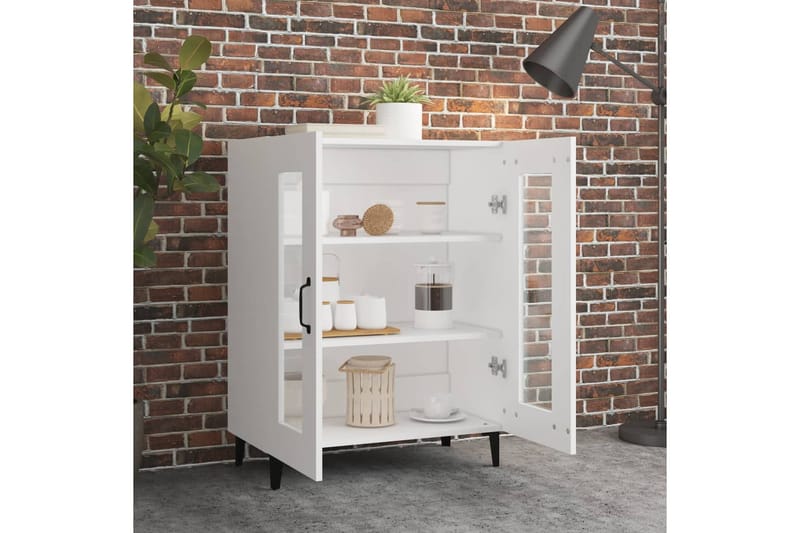 beBasic Senkki valkoinen 69,5x34x90 cm tekninen puu - Valkoinen - Säilytys - Säilytyskalusteet - Senkki