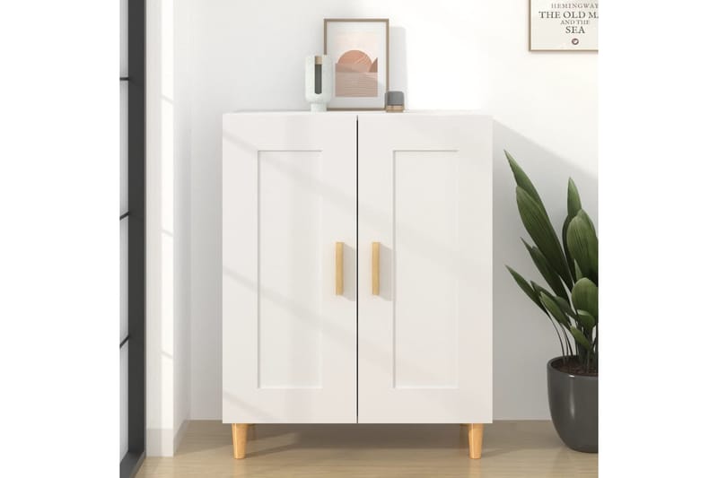 beBasic Senkki valkoinen 69,5x34x90 cm tekninen puu - Valkoinen - Säilytys - Säilytyskalusteet - Senkki