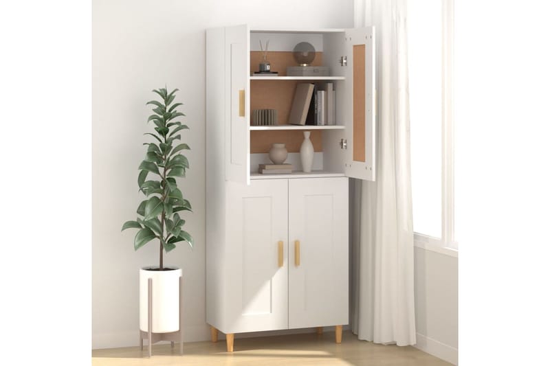 beBasic Senkki valkoinen 69,5x34x90 cm tekninen puu - Valkoinen - Säilytys - Säilytyskalusteet - Senkki