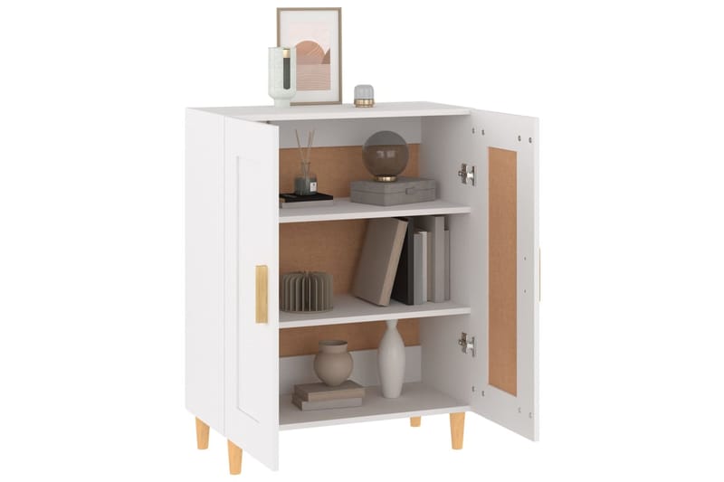 beBasic Senkki valkoinen 69,5x34x90 cm tekninen puu - Valkoinen - Säilytys - Säilytyskalusteet - Senkki