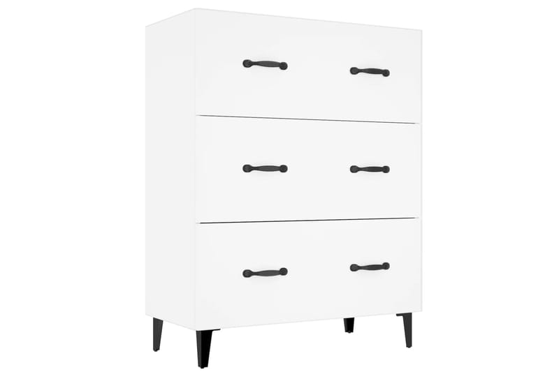 beBasic Senkki valkoinen 69,5x34x90 cm tekninen puu - Valkoinen - Säilytys - Säilytyskalusteet - Senkki