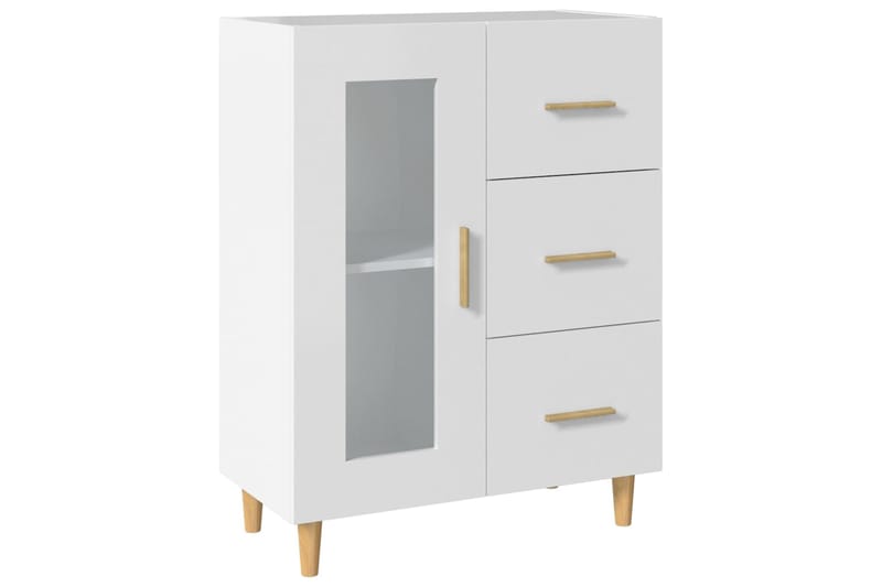 beBasic Senkki valkoinen 69,5x34x90 cm tekninen puu - Valkoinen - Säilytys - Säilytyskalusteet - Senkki