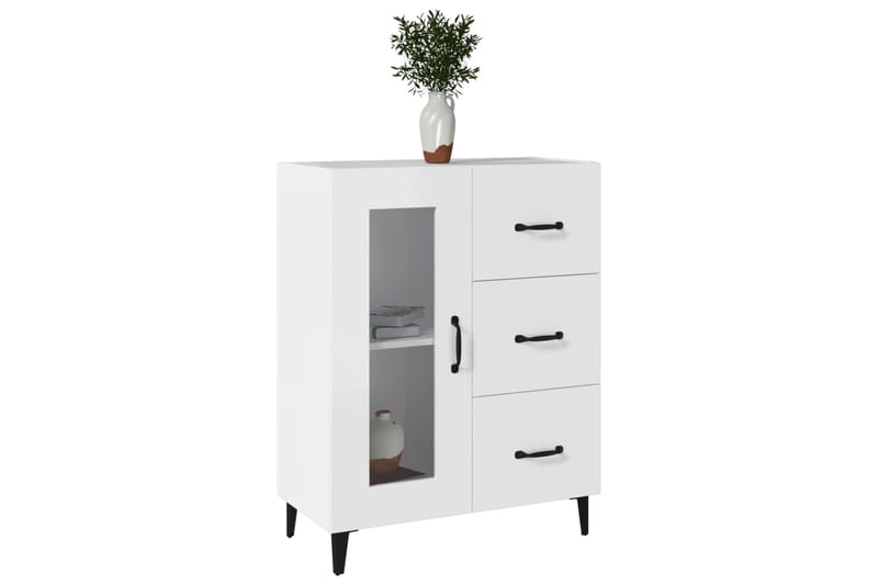 beBasic Senkki valkoinen 69,5x34x90 cm tekninen puu - Valkoinen - Säilytys - Säilytyskalusteet - Lipasto