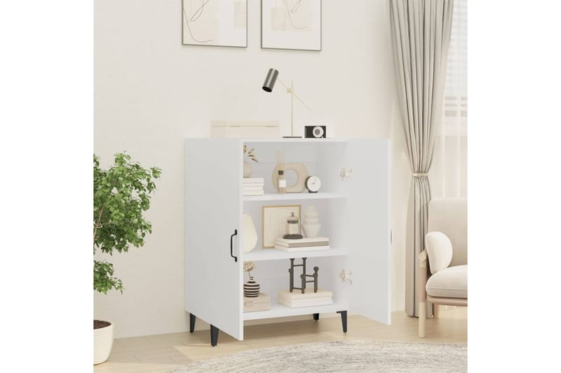 beBasic Senkki valkoinen 70x34x90 cm tekninen puu - Valkoinen - Säilytys - Säilytyskalusteet - Senkki