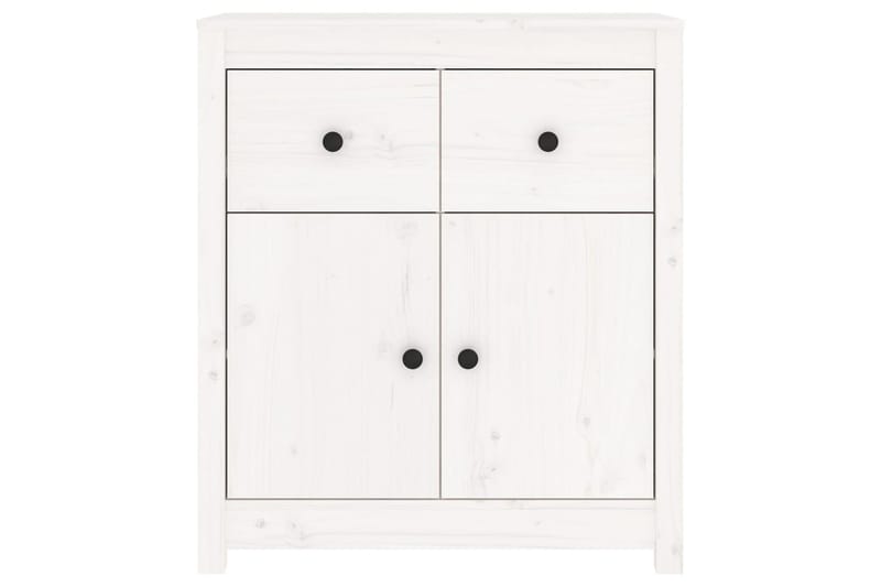 beBasic Senkki valkoinen 70x35x80 cm täysi mänty - Valkoinen - Säilytys - Säilytyskalusteet - Senkki