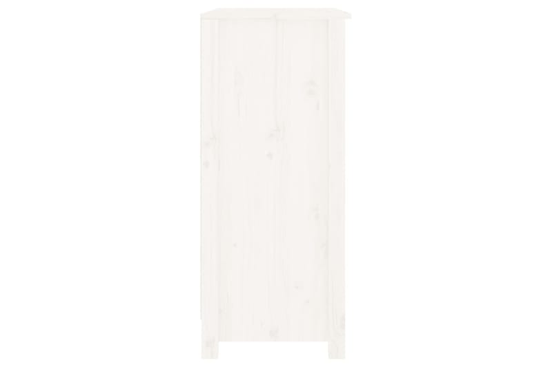 beBasic Senkki valkoinen 70x35x80 cm täysi mänty - Valkoinen - Säilytys - Säilytyskalusteet - Senkki