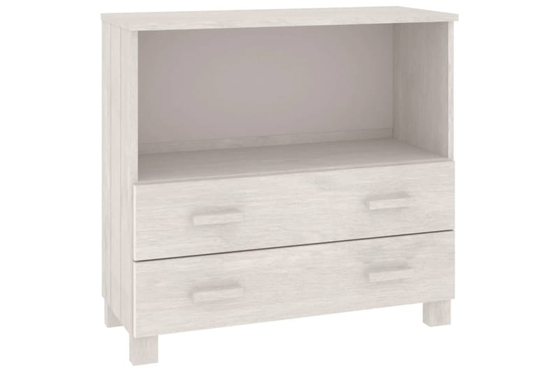 beBasic Senkki valkoinen 85x35x80 cm täysi mänty - Valkoinen - Säilytys - Säilytyskalusteet - Senkki