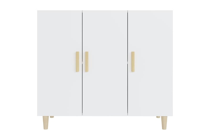 beBasic Senkki valkoinen 90x34x80 cm tekninen puu - Valkoinen - Säilytys - Säilytyskalusteet - Senkki