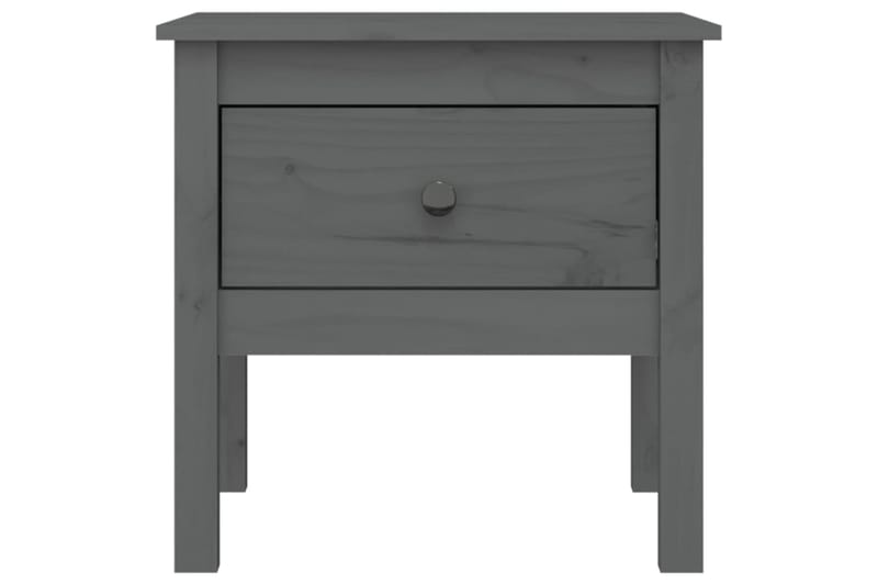 beBasic Sivupöydät 2 kpl harmaa 50x50x49 cm täysi mänty - Harmaa - Säilytys - Säilytyskalusteet - Senkki