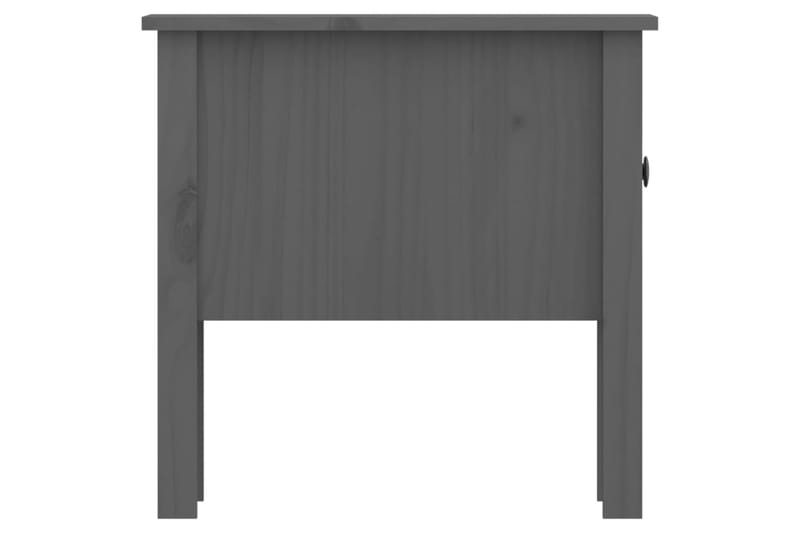 beBasic Sivupöydät 2 kpl harmaa 50x50x49 cm täysi mänty - Harmaa - Säilytys - Säilytyskalusteet - Senkki