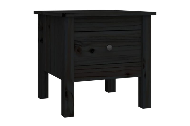 beBasic Sivupöydät 2 kpl musta 40x40x39 cm täysi mänty - Musta - Säilytys - Säilytyskalusteet - Senkki