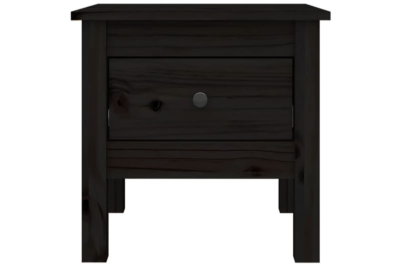 beBasic Sivupöydät 2 kpl musta 40x40x39 cm täysi mänty - Musta - Säilytys - Säilytyskalusteet - Senkki