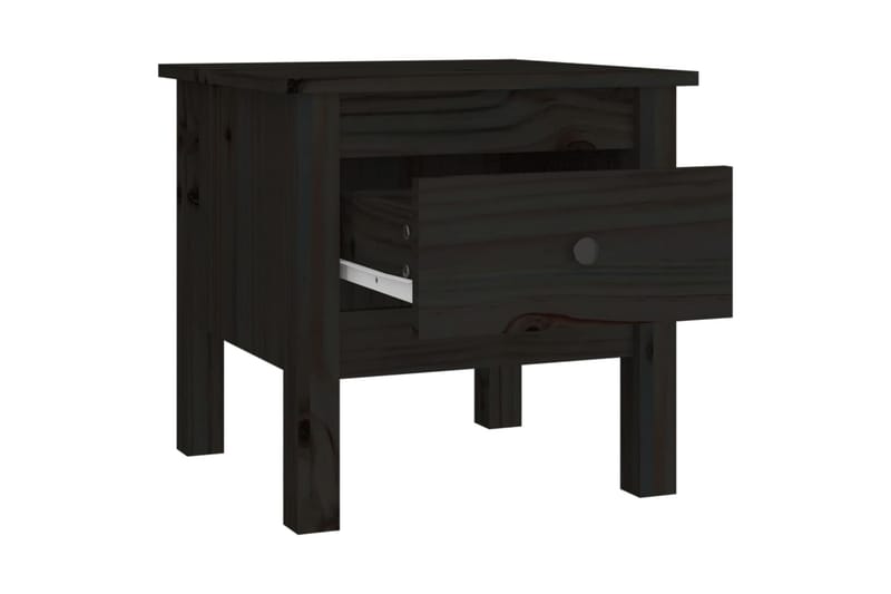 beBasic Sivupöydät 2 kpl musta 40x40x39 cm täysi mänty - Musta - Säilytys - Säilytyskalusteet - Senkki