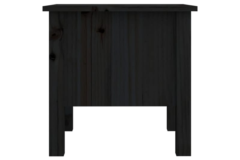 beBasic Sivupöydät 2 kpl musta 40x40x39 cm täysi mänty - Musta - Säilytys - Säilytyskalusteet - Senkki