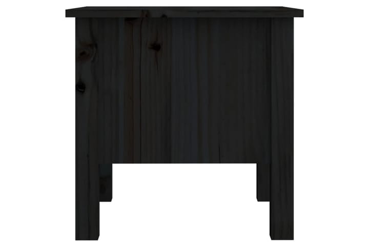 beBasic Sivupöydät 2 kpl musta 40x40x39 cm täysi mänty - Musta - Senkki