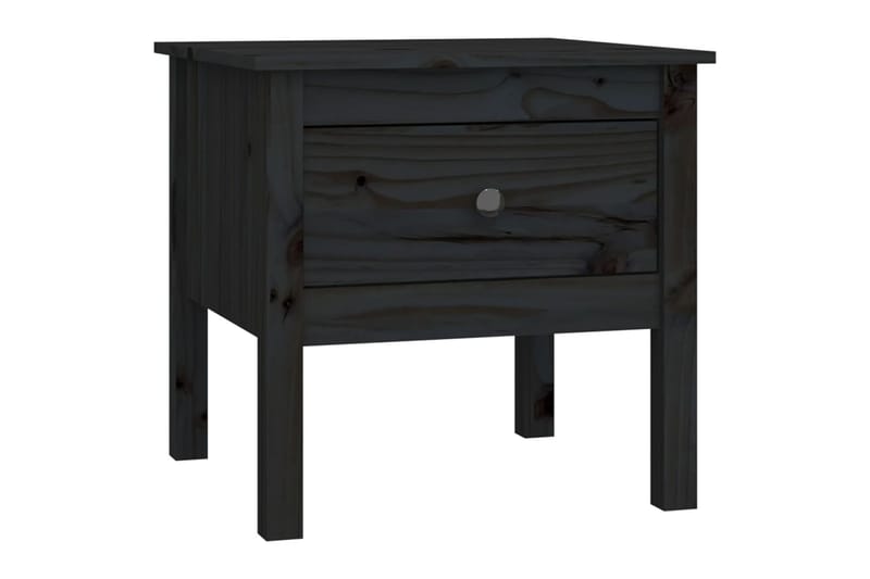 beBasic Sivupöydät 2 kpl musta 50x50x49 cm täysi mänty - Musta - Säilytys - Säilytyskalusteet - Senkki