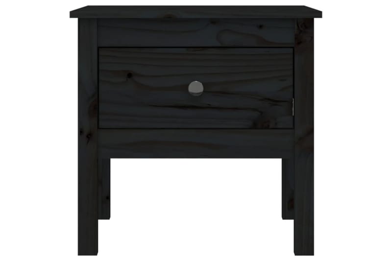 beBasic Sivupöydät 2 kpl musta 50x50x49 cm täysi mänty - Musta - Säilytys - Säilytyskalusteet - Senkki