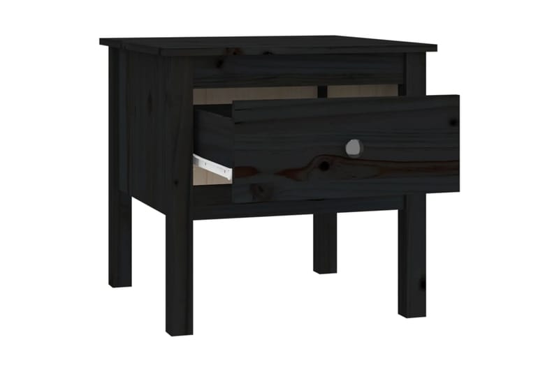 beBasic Sivupöydät 2 kpl musta 50x50x49 cm täysi mänty - Musta - Säilytys - Säilytyskalusteet - Senkki