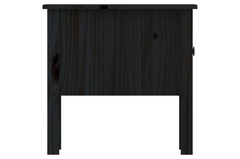 beBasic Sivupöydät 2 kpl musta 50x50x49 cm täysi mänty - Musta - Säilytys - Säilytyskalusteet - Senkki