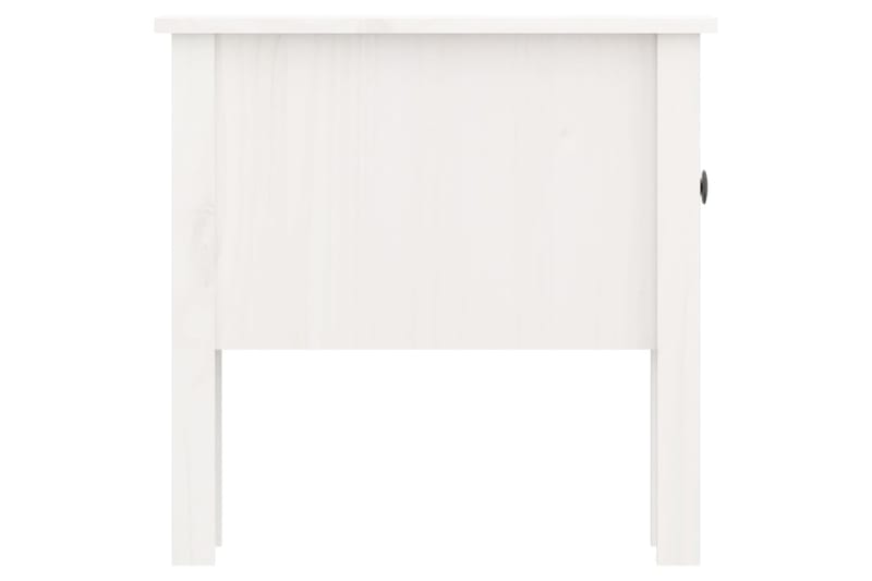 beBasic Sivupöydät 2 kpl valkoinen 50x50x49 cm täysi mänty - Valkoinen - Säilytys - Säilytyskalusteet - Senkki