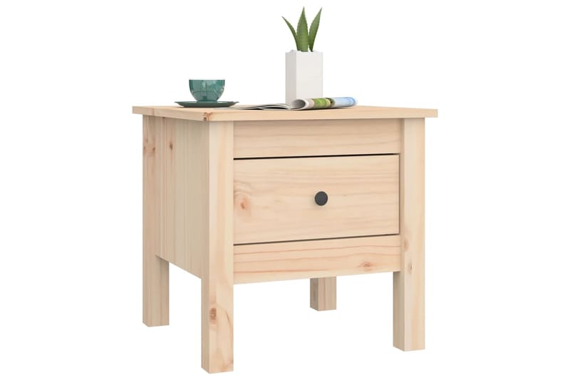beBasic Sivupöytä 40x40x39 cm täysi mänty - Ruskea - Säilytys - Säilytyskalusteet - Senkki